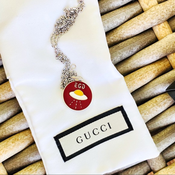 Guccighost Egg UFO Charm Pendant NWT - Picture 16 of 16